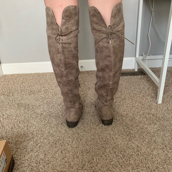 Rampage women’s thigh high taupe boots - Picture 6 of 6